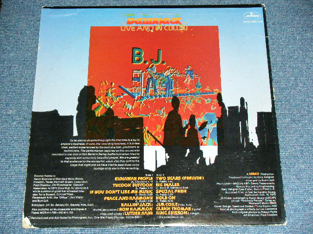画像: BALLIN' JACK- LIVE AND IN COLOR  / 1974 US AMERICA  ORIGINAL Used LP