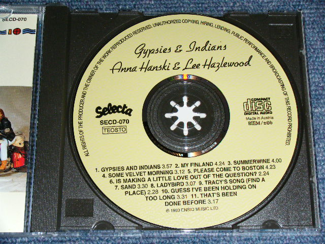 画像: ANNA HANSKI & LEE HAZLEWOOD - GYPSIES & INDIANS  / 1993 FIN;LAND Only   BRAND NEW CD  