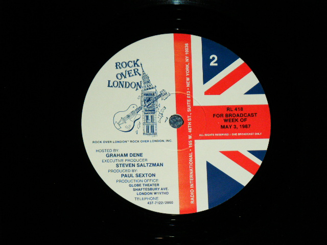 画像: v.a.  ( PAUL McCARTNEY+GO WEST+LEVEL 42+THE SMITHS+GLENN CHRIS+THE CURE+FERRY AID .) -  Radio Show : ROCK OVER LONDON Show  #418  : AIRS WEEK OF MAY 3,1987/ 1987 US AMERICA Used LP