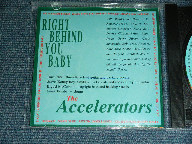画像: THE ACCELERATORS - RIGHT BEHIND YOU BABY  / 2000 UK ENGLAND ORIGINAL  BRAND NEW CD  