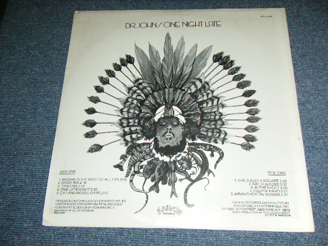 画像: DR. JOHN -  ONE NIGHT LATE  /  1977 US AMERICA ORIGINAL "PRIVATE Press" Brand New SEALED LP
