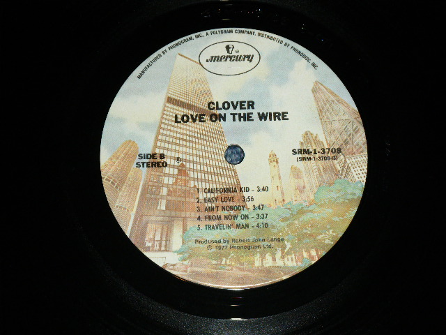 画像: CLOVER (JOHN McFEE of The Doobie Brothers, HUEY LOUIS + ) -  LOVE ON THE WIRE ( Ex+/MINT- )  / 1977 US AMERICA ORIGINAL 'PROMO' STAMP  Used LP 