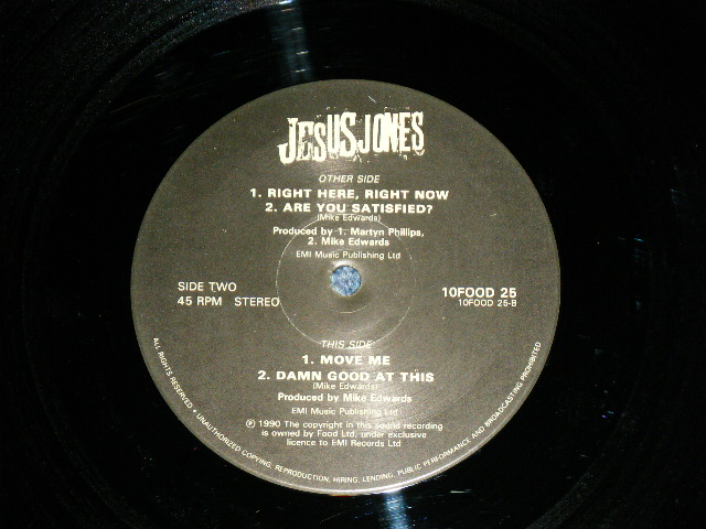 画像: JESUS JONES - RIGHT HERE RIGHT NOW   / 1990 ORIGINAL Used 10" LP with Box set +Booklet 