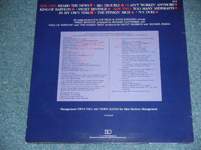 画像: JOHNNY THUNDERS ( of NEW YORK DOLLS ) & The HEARTBREAKERS -D.T.K.(LIVE AT THE SPEAKEASY) ( Ex+++/MINT- )   /  1982 UK ENGLAND ORIGINAL  Used LP 
