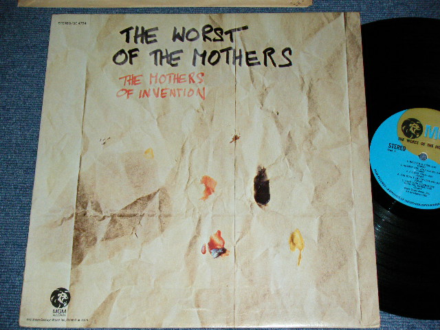 画像1: FRANK ZAPPA / THE MOTHERS OF INVENTION -   THE WORST OF THE MOTHERS  ( Ex+++/MINT- ) / 1971  US AMERICA ORIGINAL  Used  LP  