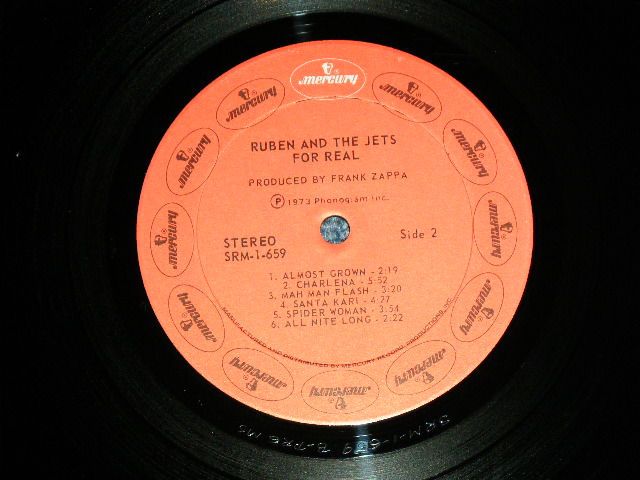 画像: RUBEN and The JETS Ex FRANK ZAPPA / THE MOTHERS OF INVENTION -  FOR REAL ( Ex+++/MINT- ) / 1973  US AMERICA ORIGINAL 'RED LABEL' Used  LP 