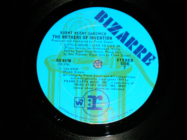 画像: FRANK ZAPPA / THE MOTHERS OF INVENTION -   BURNT WEENYS AND WICH  ( Ex++,Ex+/Ex+++) / 1970  US AMERICA ORIGINAL "BLUE Label"  Used  LP  