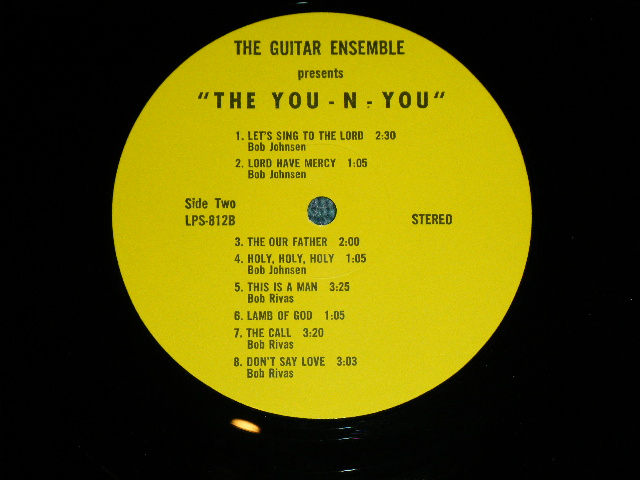 画像: GUITAR ENSEMBLE ( CHRISTIAN POP-ROCK ) - YOU-N-YOU ( Ex++/Ex+++ )  / 1971 US AMERICA ORIGINAL Used LP  from INDIES  