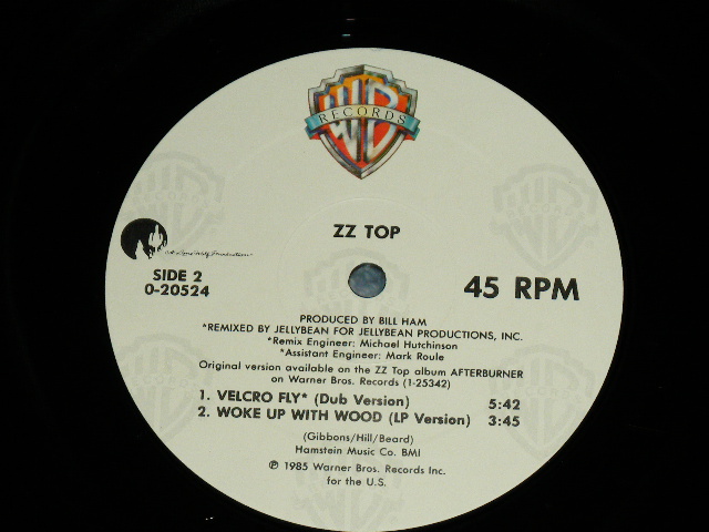 画像: ZZ TOP - VELCRO FLY   ( MINT-/MINT- )  / 1985 US AMERICA ORIGINAL Used 12" Single 