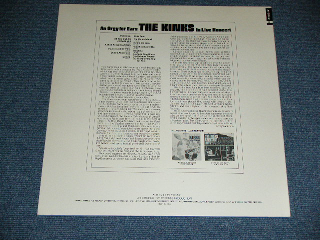 画像: THE KINKS -  THE LIVE KINKS ( Ex+++/MINT- ) / 1970's US AMERICA 'Reissue 3rd Press? Label' Used LP 