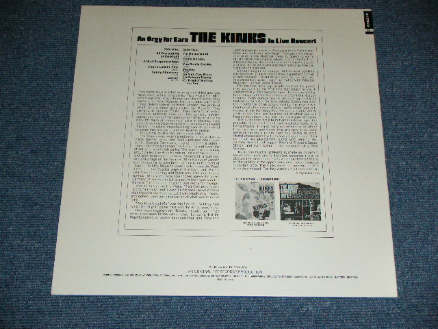 画像: THE KINKS -  THE LIVE KINKS ( Ex+++/MINT-  Looks: Ex+++ ) / 1970's US AMERICA 'Reissue 3rd Press? Label' Used LP 