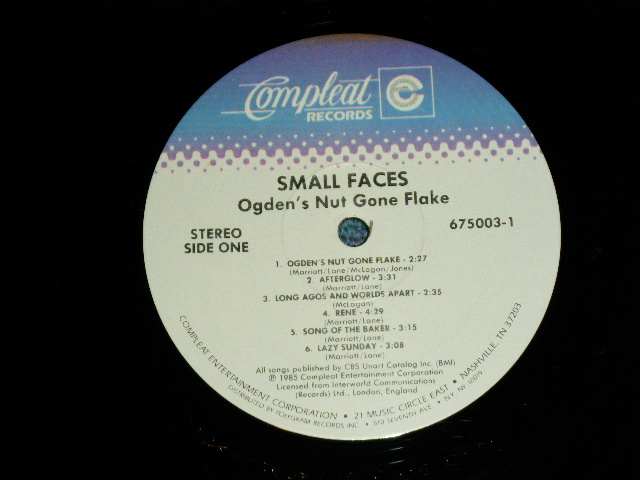 画像: SMALL FACES - OGDENS' NUT GONE FLAKE / 1985 US AMERICA REISSUE Used LP