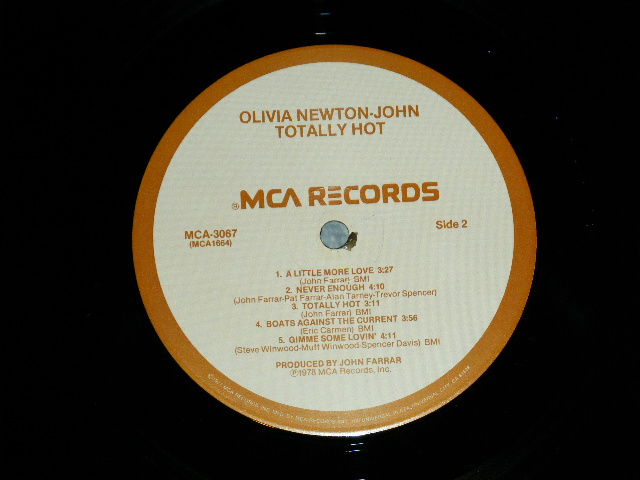 画像: OLIVIA NEWTON-JOHN - TOTALLY HOT    ( MINT-/MINT- )  /1978 US AMERICA ORIGINAL Used LP 