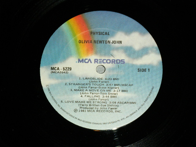 画像: OLIVIA NEWTON-JOHN - PHYSICAL ( MINT-/MINｔ )  /1981 CANADA ORIGINAL Used LP  