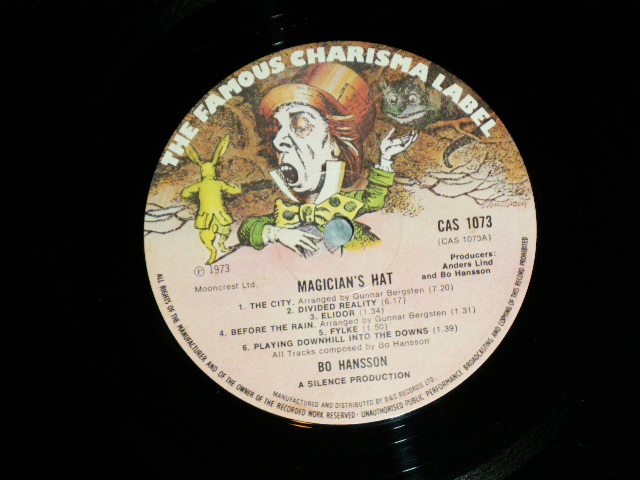 画像: BO HANSON - MAGICIAN'S HAT( SWEDISH PROGRE :  Ex+++/MINT- )   / 1973  UK ENGLAND   ORIGINAL  Used LP