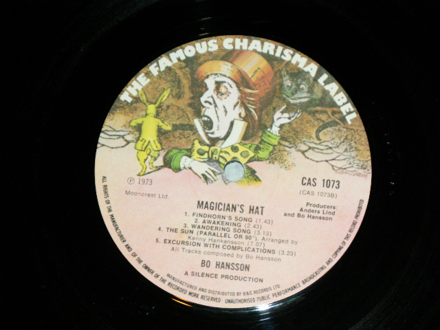 画像: BO HANSON - MAGICIAN'S HAT( SWEDISH PROGRE :  Ex+++/MINT- )   / 1973  UK ENGLAND   ORIGINAL  Used LP