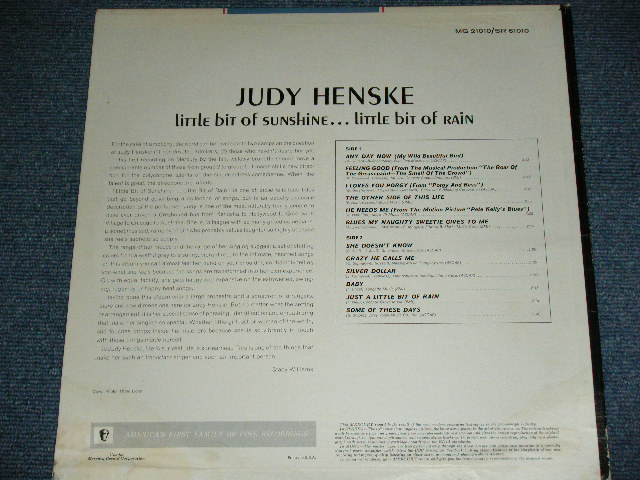 画像: JUDY HENSKE - LITTLE BIT OF SUNSHINE....LITTLE BIT OF RAIN ( Ex-/Ex+++ ) / 1965 US ORIGINAL MONO Used LP