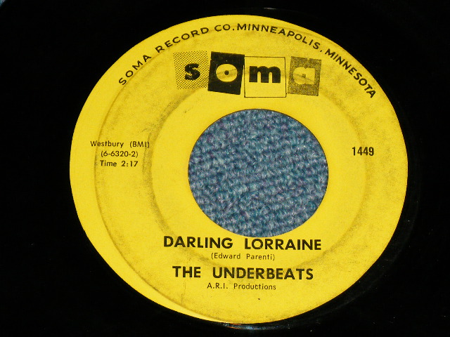 画像: The UNDERBEATS - BOOK OF LOVE : DARLING LOLLAINE   ( Ex/Ex-　)  / 1966 US AMERICA ORIGINAL  Used  7"Single 