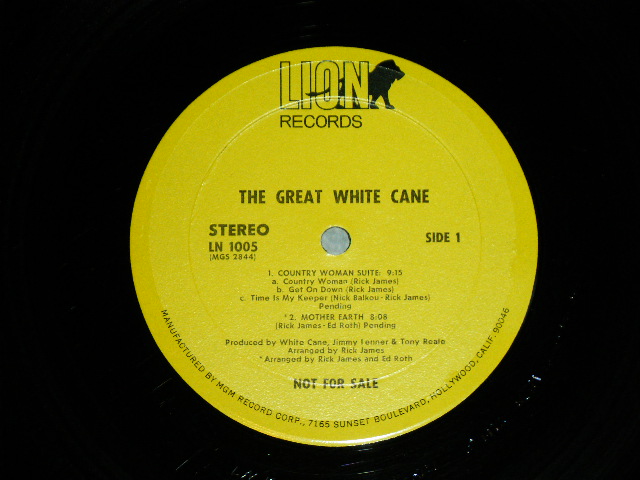 画像: GREAT WHITE CANE with RICK JAMES - GREAT WHITE CANE  ( with GIMMICK JACKET :  Ex/Ex+++ )  / 1972 US AMERICA ORIGINAL  Used LP