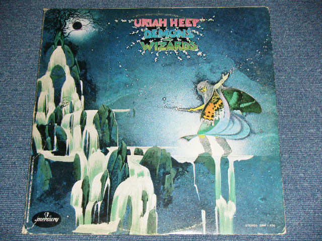 画像:  URIAH  HEEP -   DEMONS and WIZARDS (Ex++/MINT- Looks:Ex++)  / US AMERICA REISSUE "2nd Press Label"  Used LP 