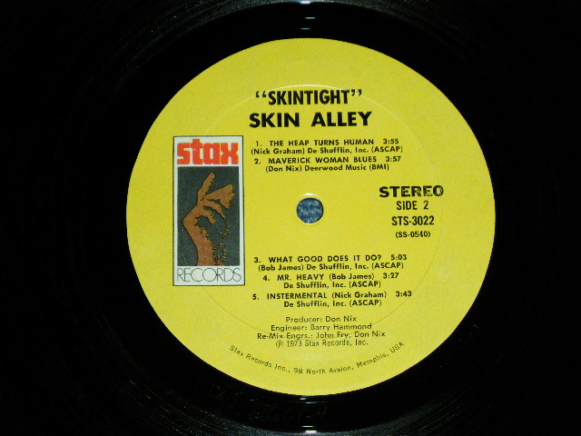画像: SKIN ALLEY - SKIN TIGHT  ( FUNKY ROCK in UK  : VG+++/MINT-)  / 1973 US AMERICA  ORIGINAL Used LP