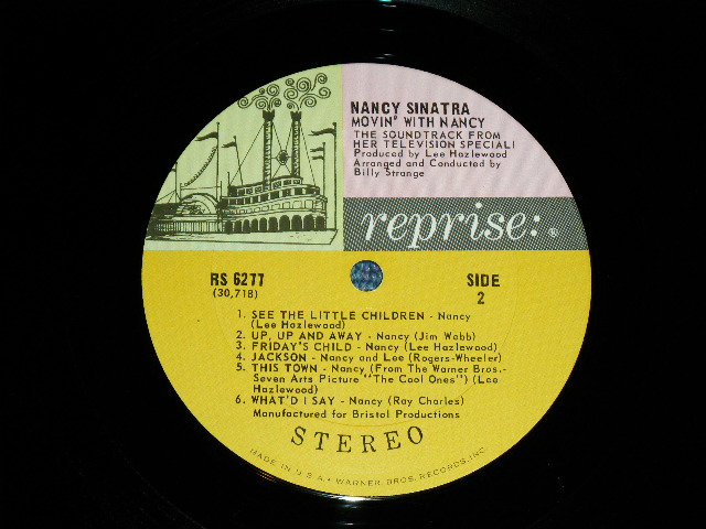 画像: NANCY SINATRA - MOVIN' WITH NANCY ( Ex+/Ex+++ ) / 1967 US ORIGINAL "MULTI COLOR Label" STEREO Used LP 