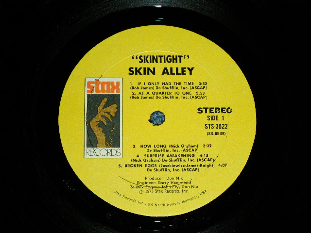 画像: SKIN ALLEY - SKIN TIGHT  ( FUNKY ROCK in UK  : VG+++/MINT-)  / 1973 US AMERICA  ORIGINAL Used LP