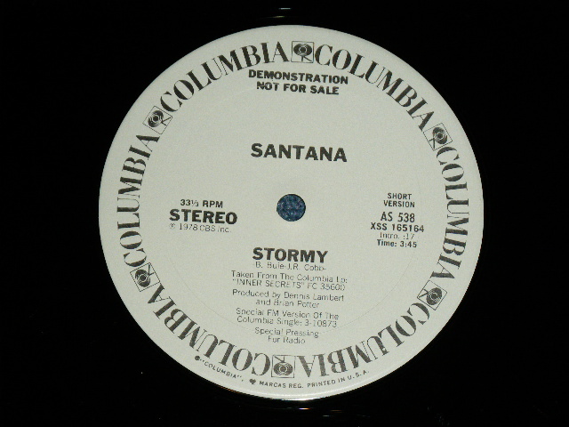 画像: SANTANA - STORMY ( Cover Song of CLASSICS FOUR IV 4 : Ex++/MINT- )  / 1978 US AMERICA ORIGINAL "ROMO ONLY" Used 12" Single