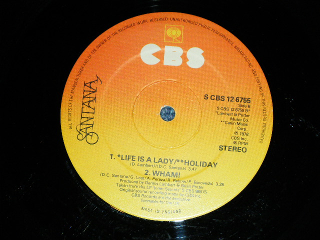 画像: SANTANA -  WELL ALL RIGHT  ( Cover Song of BUDDY HOLLY  : Ex++/MINT- )  / 1978 UK ENGLAND ORIGINAL  Used 12" Single