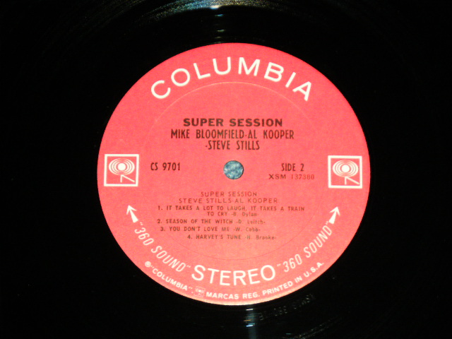 画像: MIKE BLOOMFIELD + AL KOOPER + STEVE STILLS - SUPER SESSION (Matrix # A:1C/B:1E : Ex++/Ex+++) / 1968 US AMERICA "360 Sound Label" Used LP 