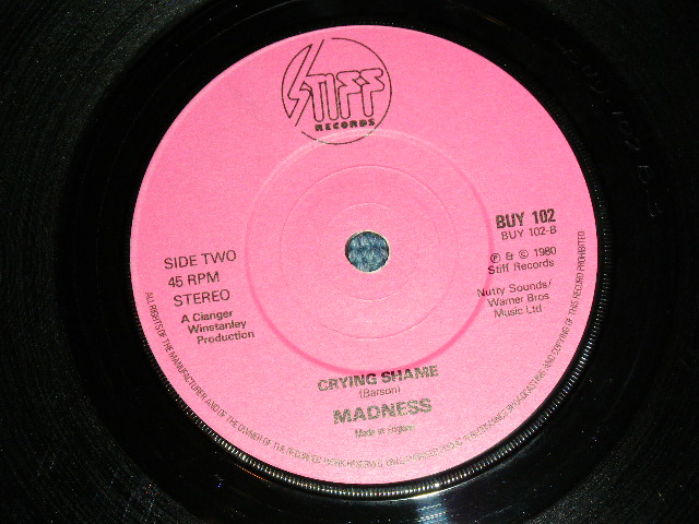 画像: MADNESS - EMBARRASSMENT : CRYING SHAME   ( Ex++/MINT-)  / 1980 UK  ENGLAND ORIGINAL  Used  7"Single  with PICTURE SLEEVE 