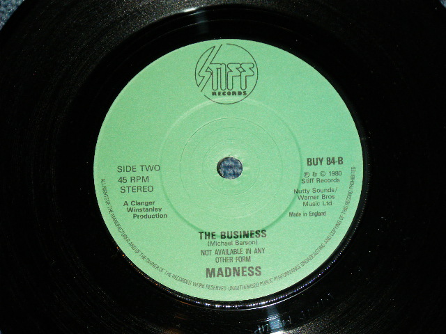 画像: MADNESS - BAGGY TROUSERS : THE BUSINESS   ( Ex++/Ex++,Ex+++)  / 1980 UK  ENGLAND ORIGINAL  Used  7"Single  with PICTURE SLEEVE 