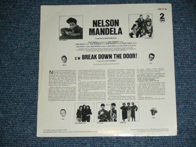 画像: The SPECIAL AKA - NELSON MANDELA : BREAK DOWN THE DOOR!   ( Ex+++/MINT-)  / 1984 UK  ENGLAND ORIGINAL  Used  7"Single  with PICTURE SLEEVE 