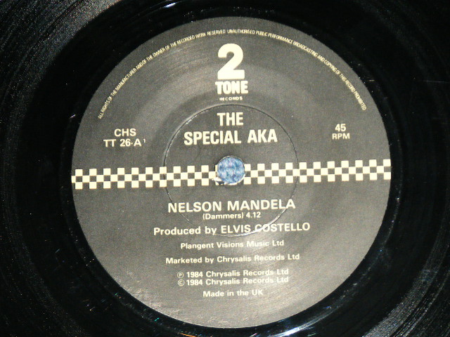 画像: The SPECIAL AKA - NELSON MANDELA : BREAK DOWN THE DOOR!   ( Ex+++/MINT-)  / 1984 UK  ENGLAND ORIGINAL  Used  7"Single  with PICTURE SLEEVE 