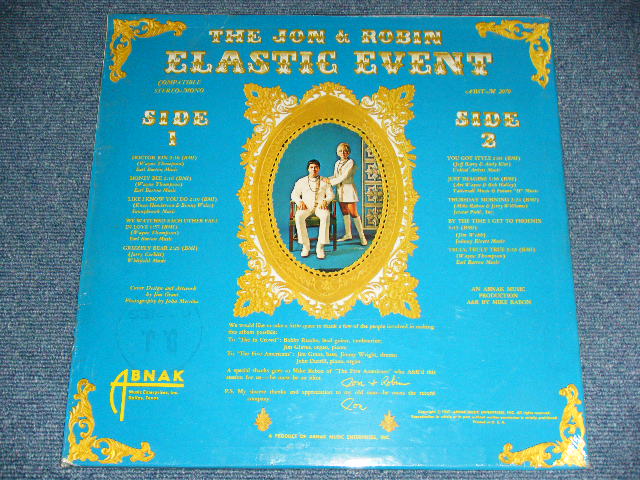 画像: JON & ROBIN - ELASTIC EVENT "SUPORTE by FIVE AMERICANS  ( MINT/MINT- ) / 1968 US ORIGINAL  STEREO Used LP 