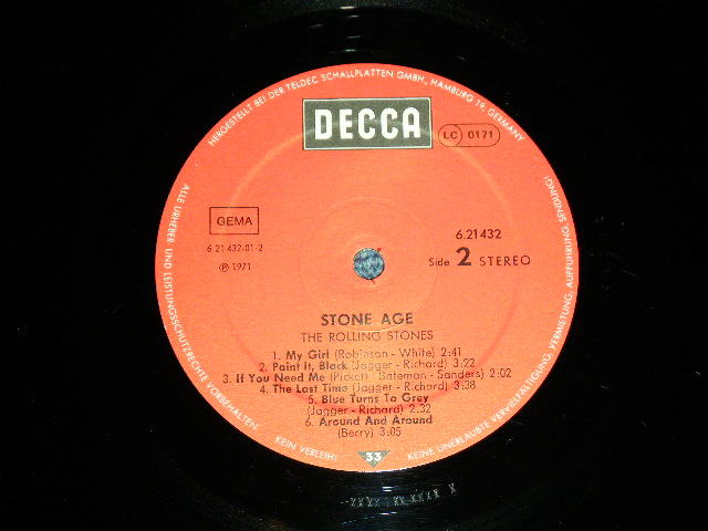 画像: The ROLLING STONES -  STONE AGE ( MINT-/MINT-) /  WEST-GERMANY GERMAN REISSUE Used LP 