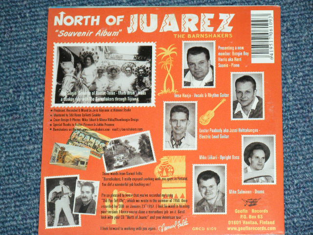 画像: The BARNSHAKERS - NORTH OF JUAREZ  / 1999 FINLAND  ORIGINAL 'MINI-LP Paper Sleeve'   "BRAND NEW"  CD   found DEAD STOCK 