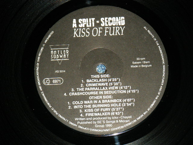 画像: KISS OF FURY - ASPELIT-SECOND  ( Ex++/MINT- ) / 1990 HOLLAND+BELGIUM Press ORIGINAL Used LP 