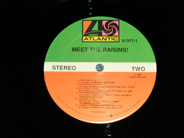 画像: (CALIFORNIA) RAISINS! - MEET THE RAISINS!    ( MINT-/Ex+++ Looks: Ex++ ) / 1988 US AMERICA ORIGINAL Used LP 