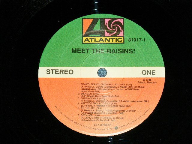 画像: (CALIFORNIA) RAISINS! - MEET THE RAISINS!    ( MINT-/Ex+++ Looks: Ex++ ) / 1988 US AMERICA ORIGINAL Used LP 