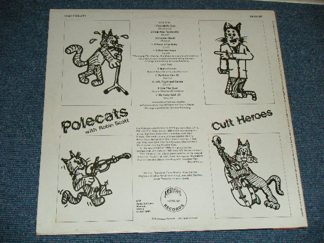 画像: POLECATS - CULT HEROES ( BLUE Label 1st Press : Ex+/MINT- ) / 1981  UK ENGLAND  Used LP 