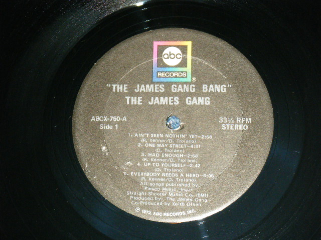 画像: JAMES GANG ( with DOMENIC TROICANO) - PASSIN' THRU (  Ex-/Ex+++) / 1972 US AMERICA ORIGINAL Used LP 