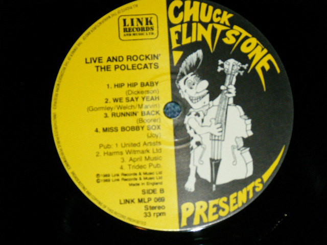 画像: POLECATS - LIVE AND ROCKIN'  ( Ex+++/MINT- ) / 1988 UK ENGLAND ORIGINAL Used MINI-ALBUM