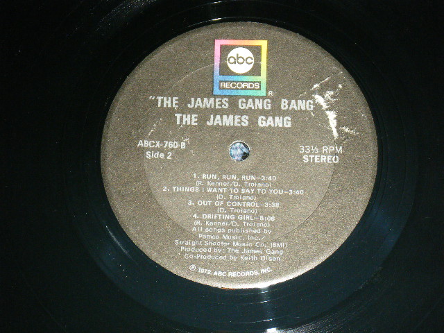 画像: JAMES GANG ( with DOMENIC TROICANO) - PASSIN' THRU (  Ex-/Ex+++) / 1972 US AMERICA ORIGINAL Used LP 