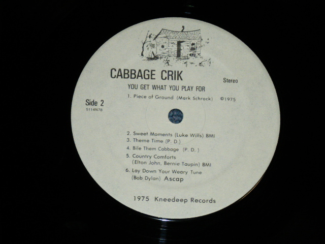 画像: CABBAGE CRIK (MICHIGHAN BLUEGRASS COUNTRY ROCK ) - YOU GET WHAT YOU PLAY FOR  ( Included BOB DYLAN,HANK WILLIAMS,etc..Cover Song Ex+/MINT-)  / 1975 US AMERICA  ORIGINAL Used LP 