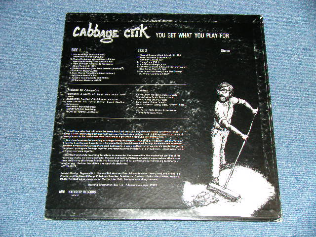 画像: CABBAGE CRIK (MICHIGHAN BLUEGRASS COUNTRY ROCK ) - YOU GET WHAT YOU PLAY FOR  ( Included BOB DYLAN,HANK WILLIAMS,etc..Cover Song Ex+/MINT-)  / 1975 US AMERICA  ORIGINAL Used LP 