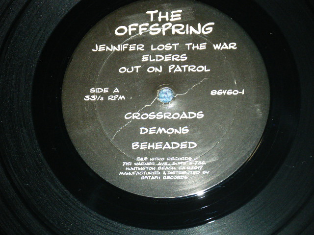 画像: OFFSPRING -THE OFFSPRING ( MINT-/Ex++ Looks: Ex++)   / 1995 US AMERICA  "REISSUE Version" Used LP 