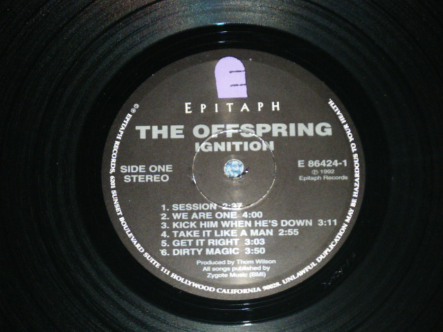 画像: OFFSPRING - IGNITION  ( MINT-/Ex+++ )   / 1982 US AMERICA ORIGINAL "FIRST Press Version" Used LP 