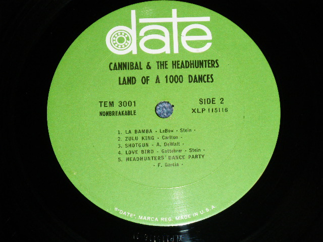 画像: CANNIBAL & The HEADHUNTERS - LAND OF 1000 DANCES ( 60'S AMERICAN GARAGE ) - MAKE A JOYFUL NOISE WITH DRUM AND GUITARS ( Ex/Ex Looks:VG+++) / 1966 US AMERICA ORIGINAL  MONO  Used  LP