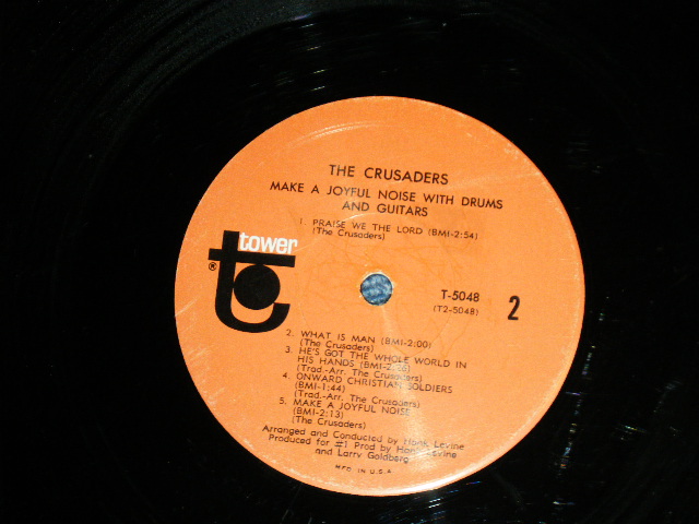 画像: The CRUSADERS ( 60'S AMERICAN GARAGE ) - MAKE A JOYFUL NOISE WITH DRUM AND GUITARS ( Ex/Ex Looks:VG+++) / 1966 US AMERICA ORIGINAL  MONO  Used  LP